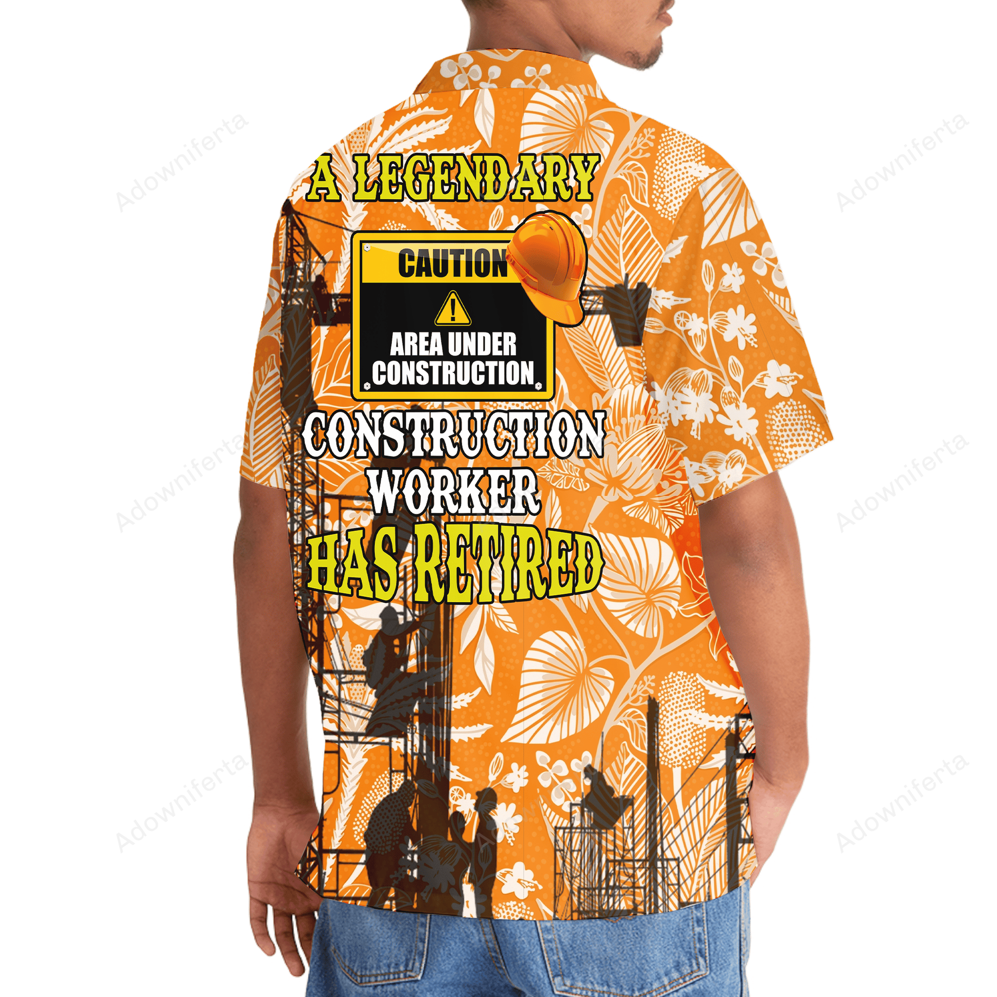 A Legendary Construction Worker Has Retired Hawaiian Shirt