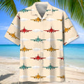 Airplane Color Hawaiian Shirt