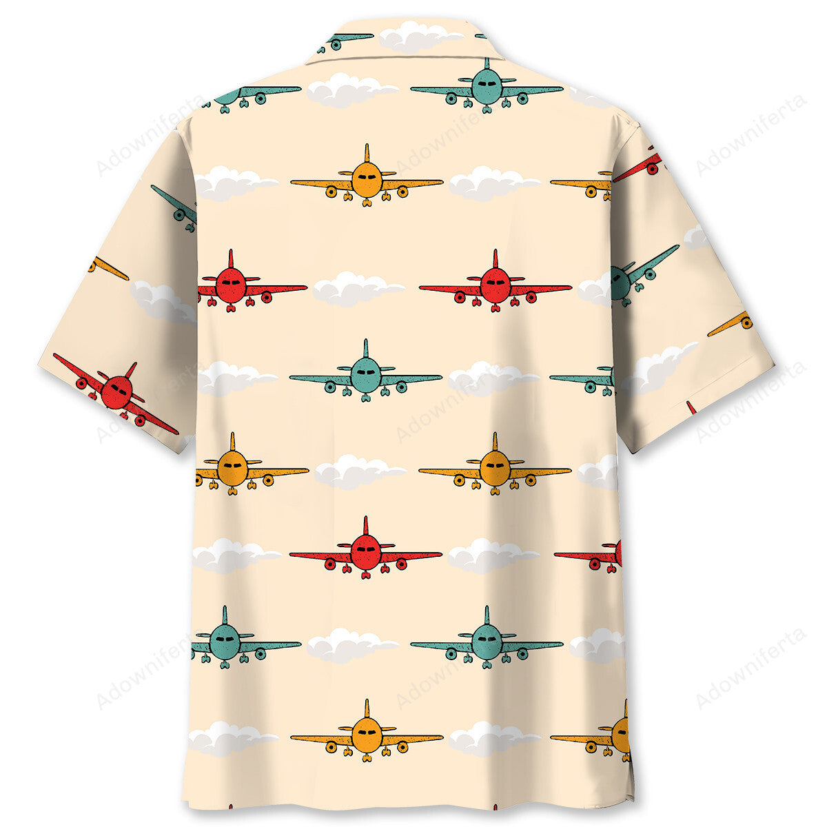 Airplane Color Hawaiian Shirt