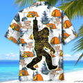 Bigfoot Let's Go Camping Hawaiian Shirt