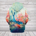 Diving Water Color Coral Reef All Over Print