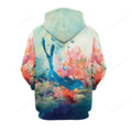 Diving Water Color Coral Reef All Over Print