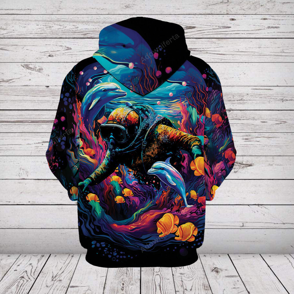 Diving Art All Over Print