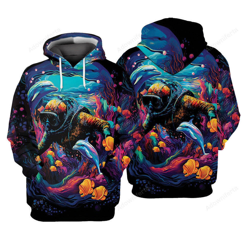 Diving Art All Over Print