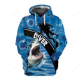 Diving With Shark All Over Print