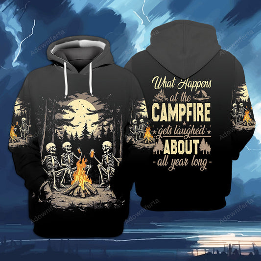 What happens At the Campfire Get Laughed About All Year Long All Over Print