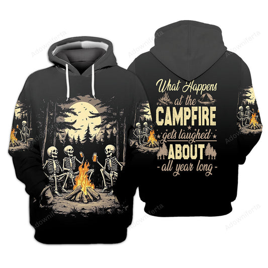 What happens At the Campfire Get Laughed About All Year Long All Over Print