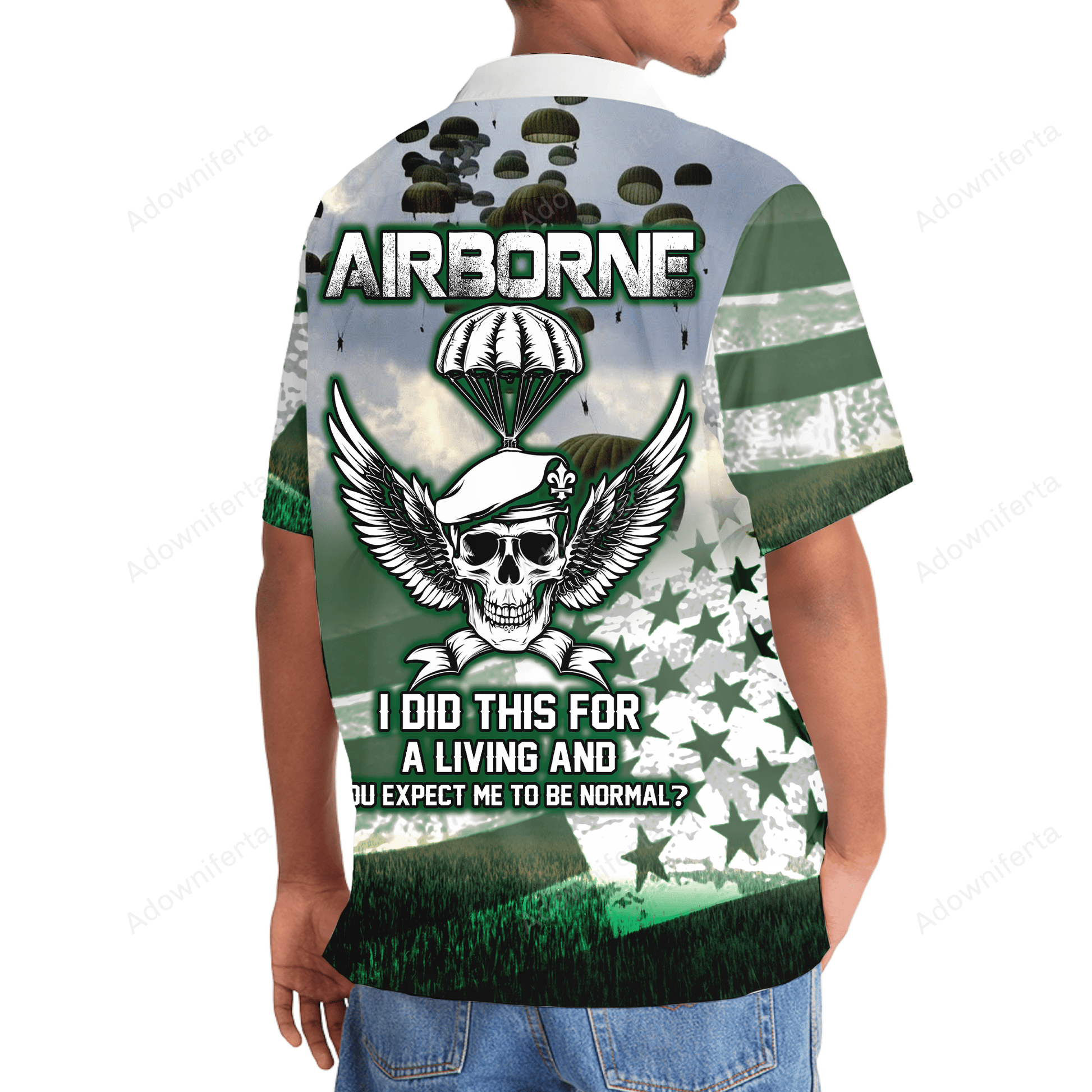 Airborne Veteran Hawaiian Shirt