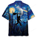 Bigfoot Guitar Starry Night Hawaiian Shirt