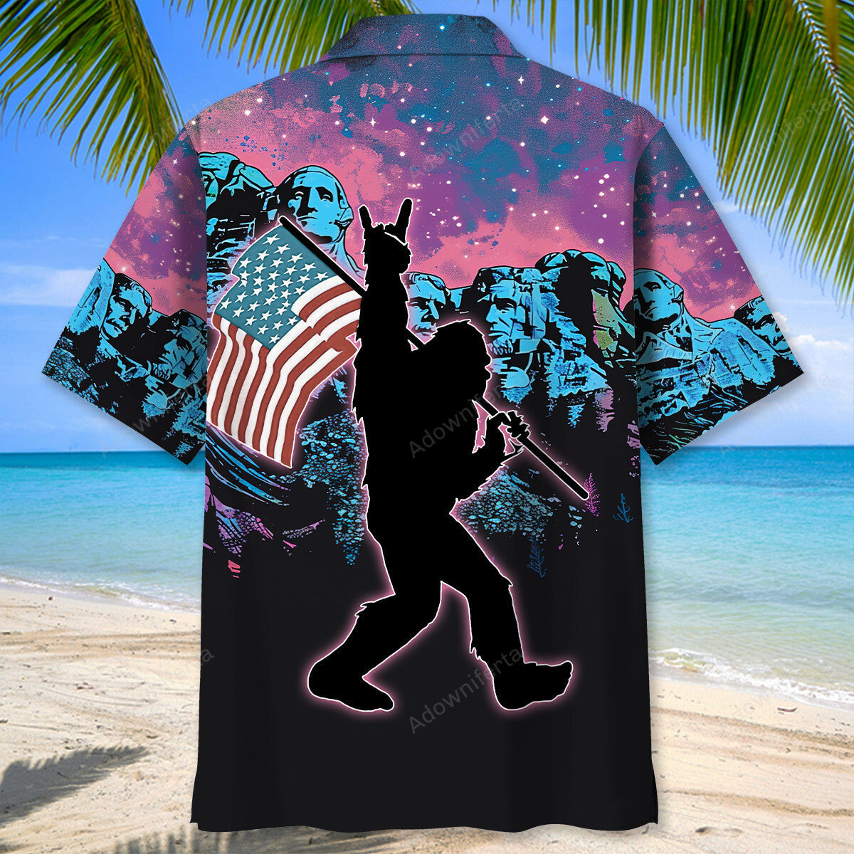 Bigfoot American Proud Hawaiian Shirt