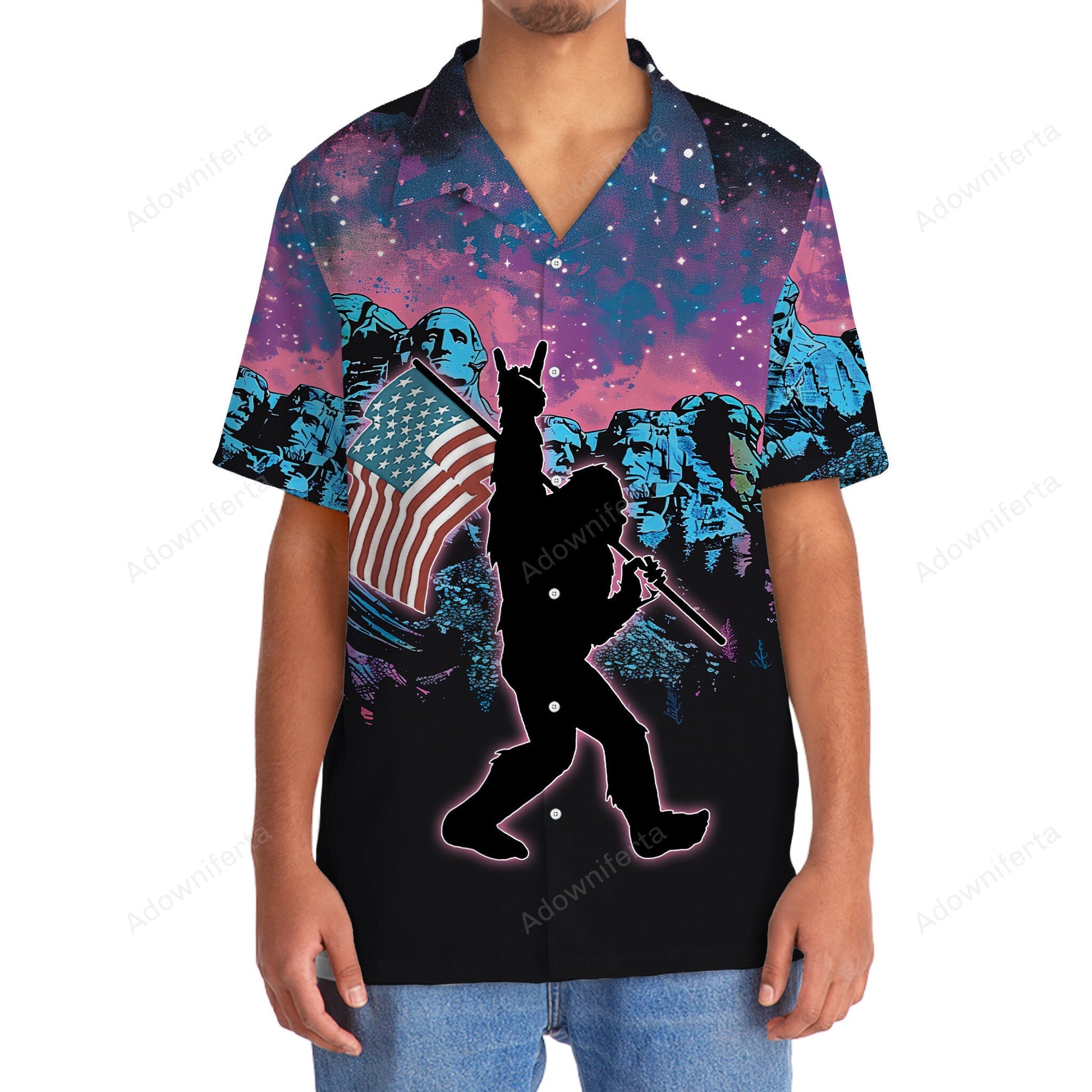 Bigfoot American Proud Hawaiian Shirt