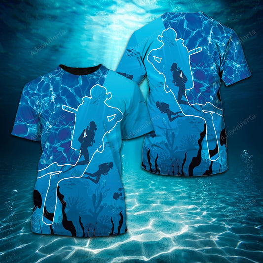 Scuba Diving Water T-Shirt For Men & Women