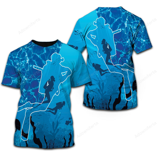 Scuba Diving Water T-Shirt For Men & Women