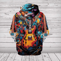 Abstract Guitar Hoodie All Over Print