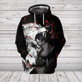 Aggressive Wolf Hoodie All Over Print
