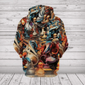 Abstract Chess Hoodie All Over Print