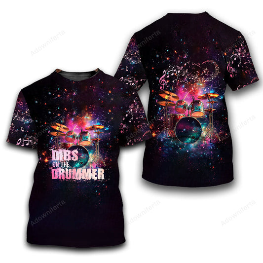 Dibs On The Drummer All Over Print Shirt
